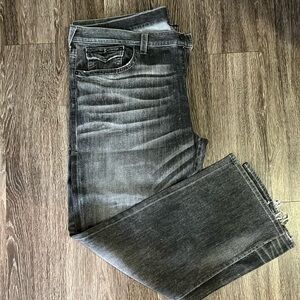 True Religion Ricky Relaxed Grey Straight Jean